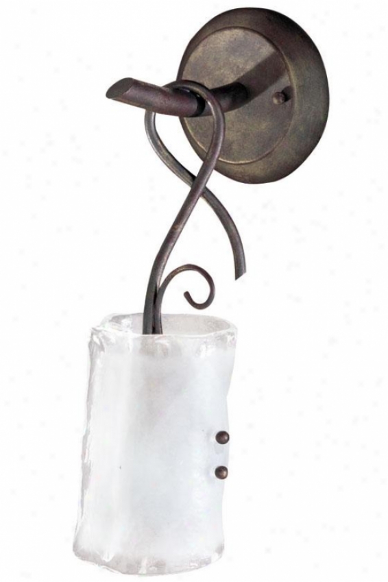 Somerset Sconce - 1-light, Fr Clr/gld Grph