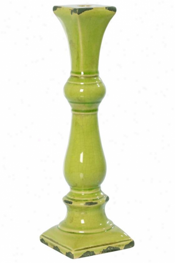 "sophia Candlehloder - 4""dx13""h, Green"