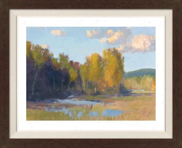 "Southern Fork Framed Wall Art - 30""hx39""w, Fltd Espresso"