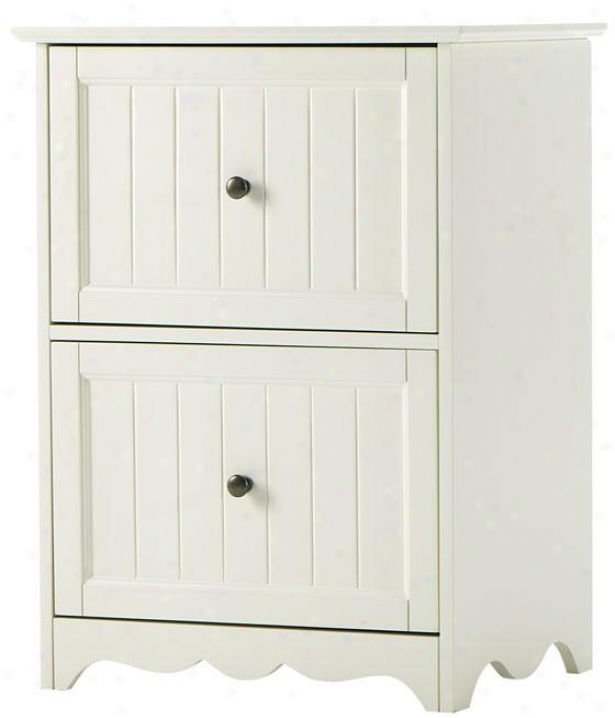 Southport File Cabinet - 2drw 29x21x16, Ivory