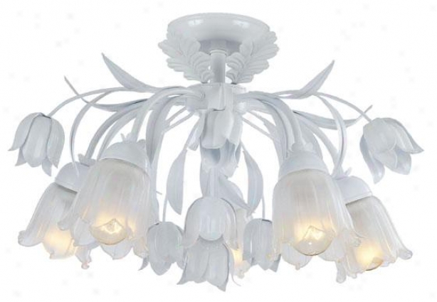 Southport Semi-flush Mount - 5-light, Wet White