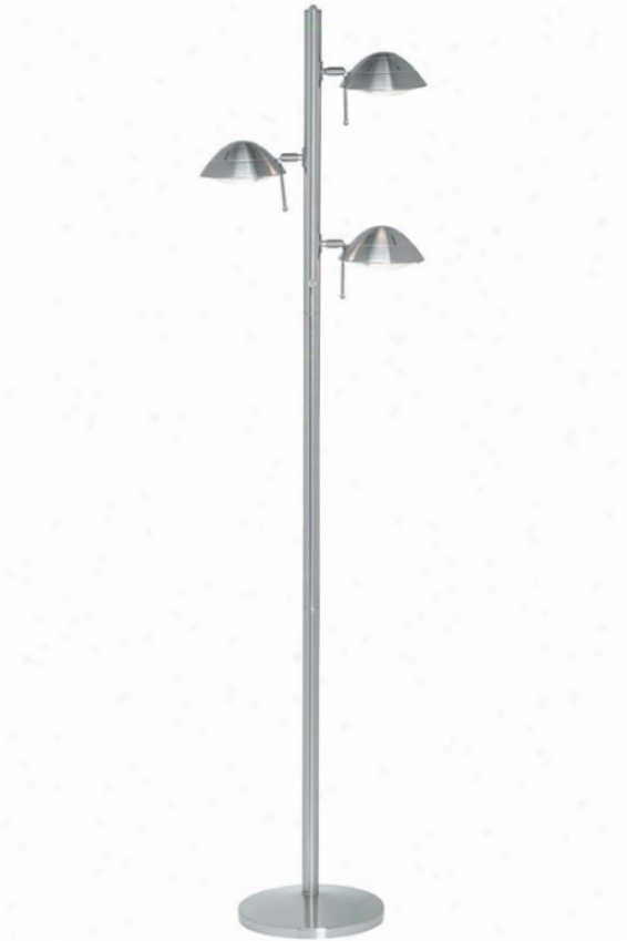 "space Traveler Floor Lamp - 67.5""hx17""d, Silver"