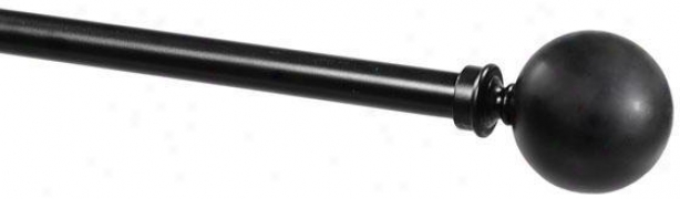 "sphere Payton Metal Drapery Rod - 28""-48""l, Black"