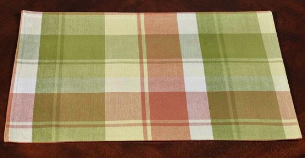 Spring Plaid Placemats - Suit Of 4 - Set Of 4, Pastel Plaid