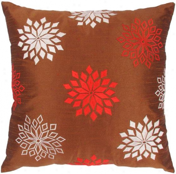 "starflake Decorative Pillow - 18""x1"8", Brown"