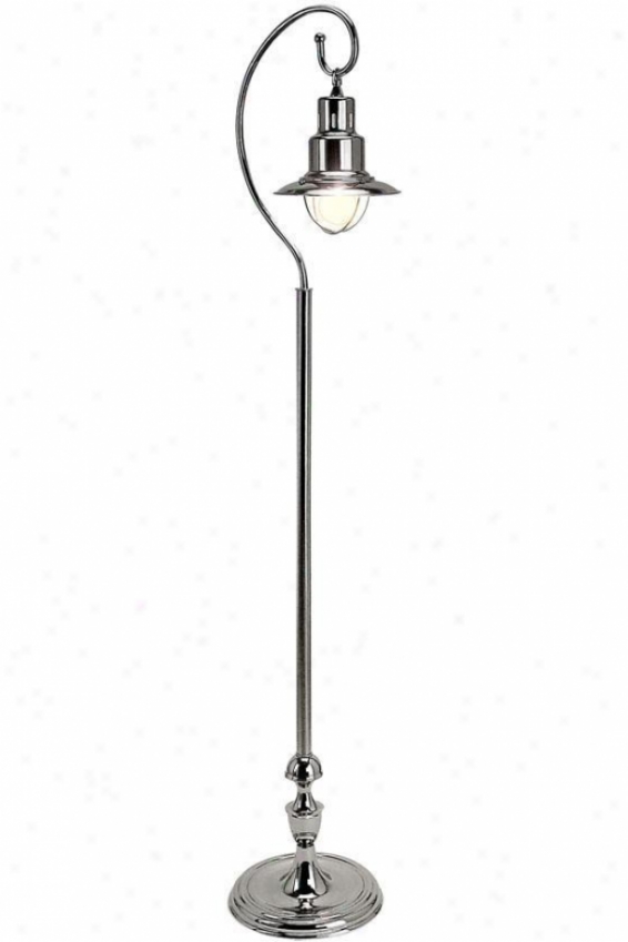 "station Floor Lamp - 60""hx11""w, Silver"