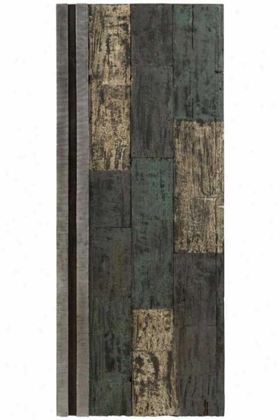 "stellar Reyc1ed Wood Wall Panel - 40""hx16""w, Gray"