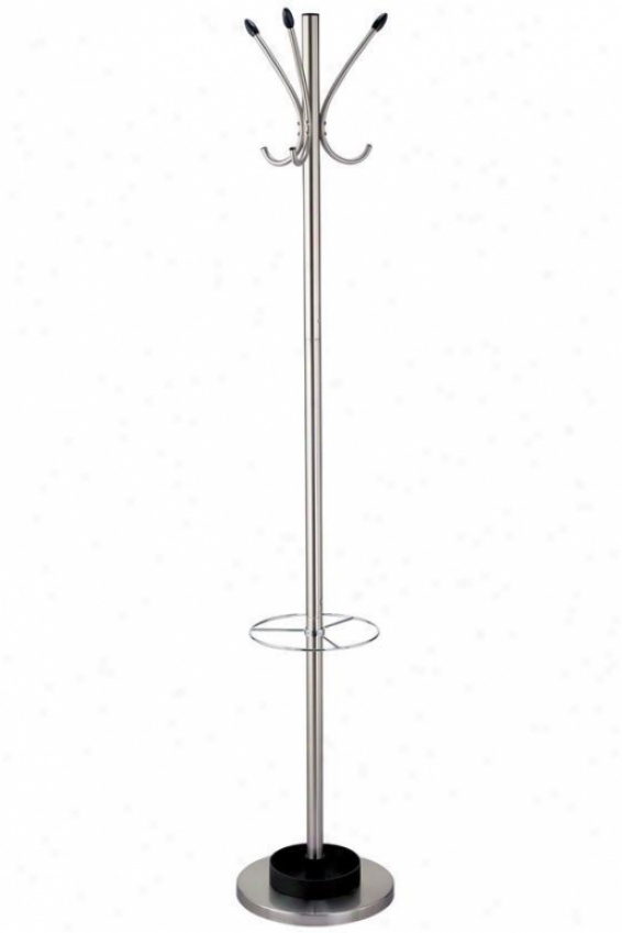 "stewart Umbrella Stand And Layer Rack - 68""hx12""d, Silver"