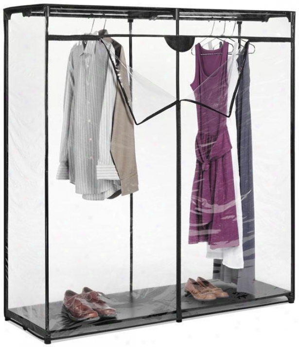 "xtorage Ebony Crystal Closet - 64""hx60""w, Murky"