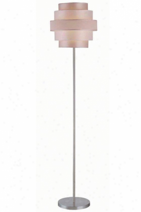 "strati Floor Lamp - 69""h X 16""w, Oyster/champagn"