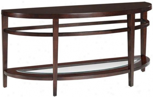 "studio Sofa Console Table - 28""hx56""w, Brick Red"