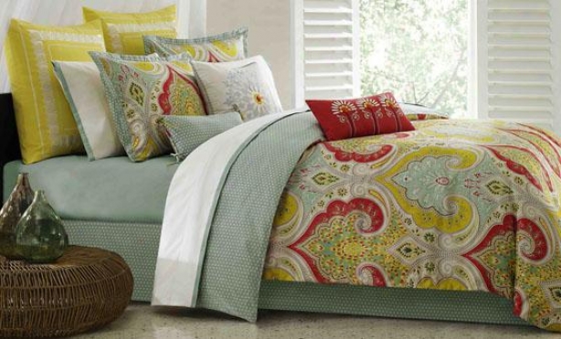 Sula Ii Comforter Set - Queen 9pc Set, Green