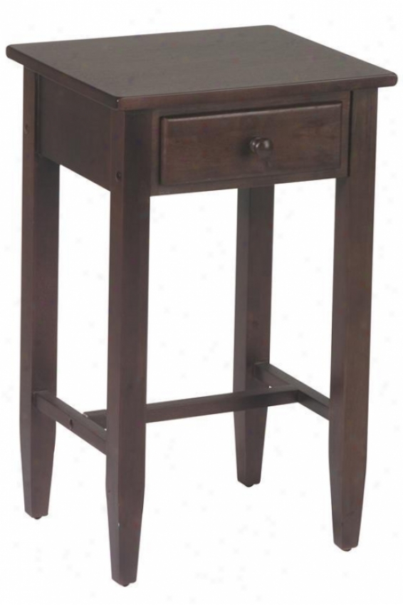 "sumatrw Telephone Table - 26""h, Coffee Brown"