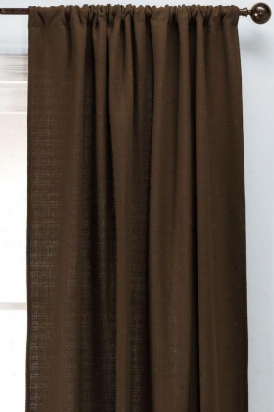 "summerhouse Chocolate Rod Pocket Drapery - Rod Pckt Drapry, 108""hx54""w"