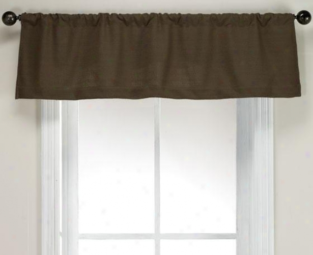 "summerhouse Chocolate Valance - Valance, 15""hx54""w"