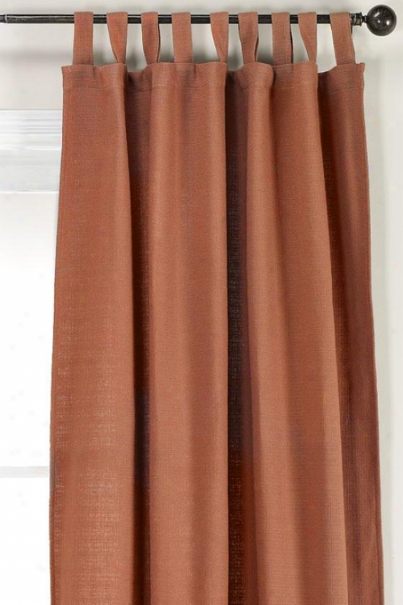 "summerhouse Cognac Lined Tab Top Drapery - Lnd Tb Tp Drpry, 84""hx54""w"