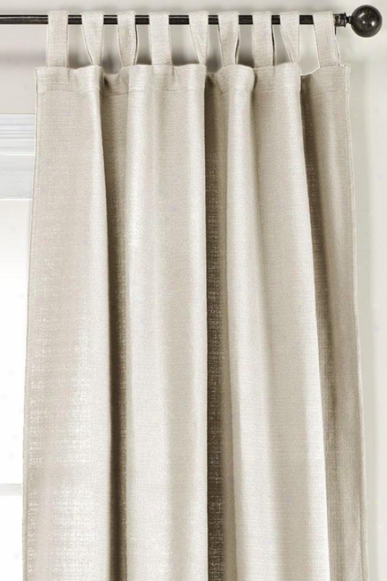 "summerhouse Natural Wash Tab Top Drapery - Tab Top Drapery, 96""hx54""w"