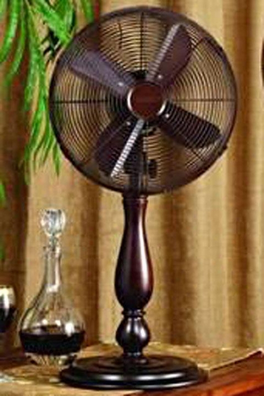 "sutter Oscillating Fan - Table5op 12""d, Brown"