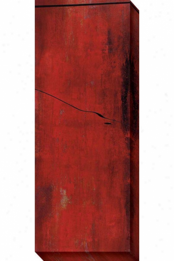 Swayed Ii Canvas Walk Art - Ii, Red