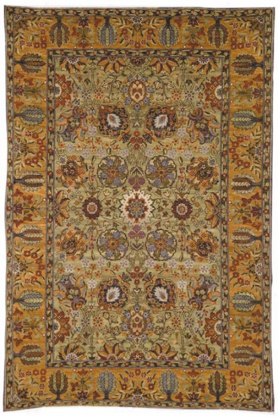 Tabriz Viii Area Rug - 4'x6', Green