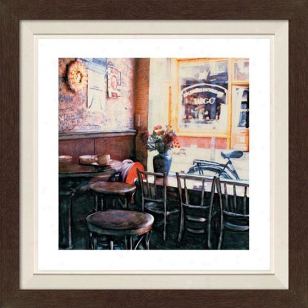 "tango Framed Wall Art - 30""hx30""w, Fltd Espresso"