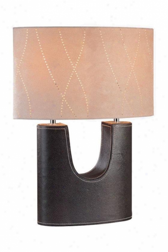 "tanner Table Lamp - 18.5h X 13.5""w, Coffee Brown"