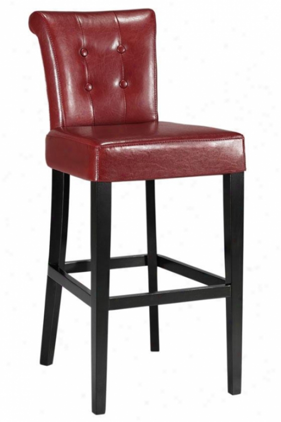 "taylor Bar Stool - 43""hx19""w, Red"