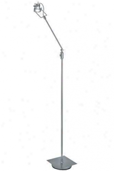 "technic Flolr Lamp - 66.5""hx9""w, Silver"