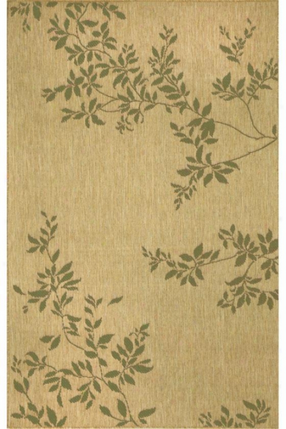 "twrrace Vine Area Rug - 4'11""x7'6"", Green"