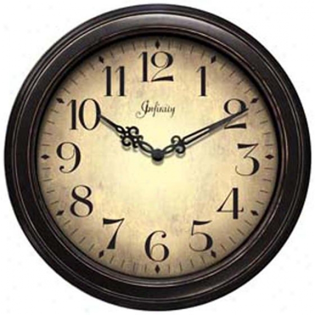 "the Precedent Wall Clock - 12""d, Black"