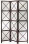 "aprx Folding Screen - 70""hx52""wx1""d, Brown Wood"