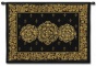 "black M3dallion Tapestry - 40""hx53""w, Black"