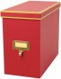 "cargo Atheneum File Box - 9.5""hx5.5""w, Red"