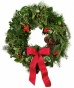 "fresh Holly Deluxs Holly And Greebs Wreatg - 36"", Green"