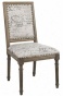 "marais Side Chair - 38""hx25""w, Ivory Script"