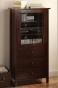 Mission-style Media Cabinet - 3-drawers, Brown