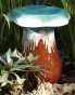 "mushroom Garden Stool - 18""hx15""wx15""d, Brown"