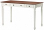 "southport Computer Desk - 30""hx48""w X24"", Ivory And Oak"