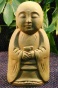 Standing Monk Statue - 10.5hx5wx5d, Bronze