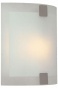 "wall Sconce I With Froated Glass Shade - 7""hx7""w, Silver"