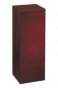 "wood Square Pedestal - 03""h, Brick Red"