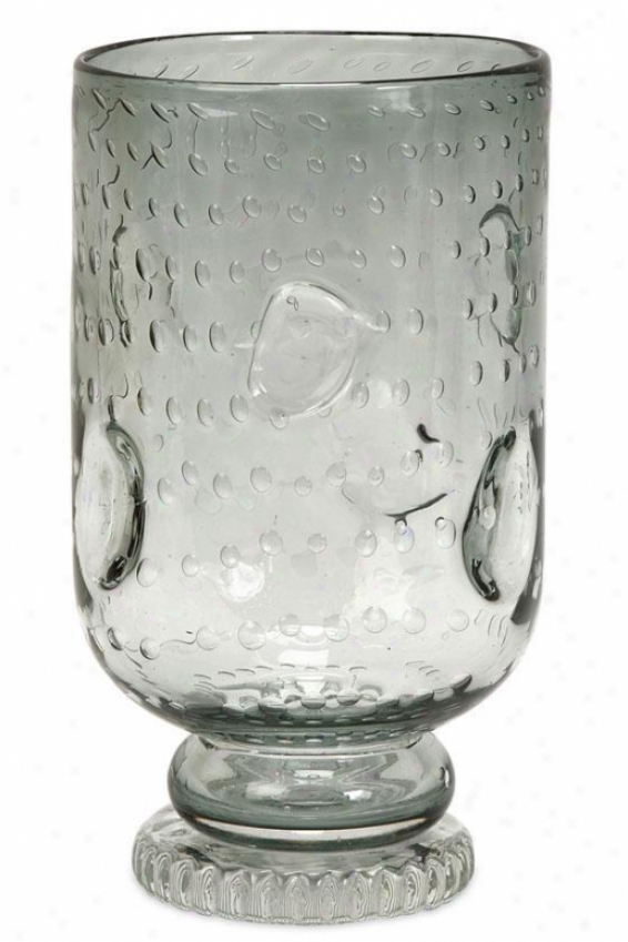 "thyne Glass Urn - 11.5""hx6.5""d, Gray"