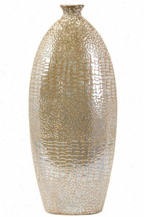 "tiago Vase - 18.5""hx8""w, Ivory"