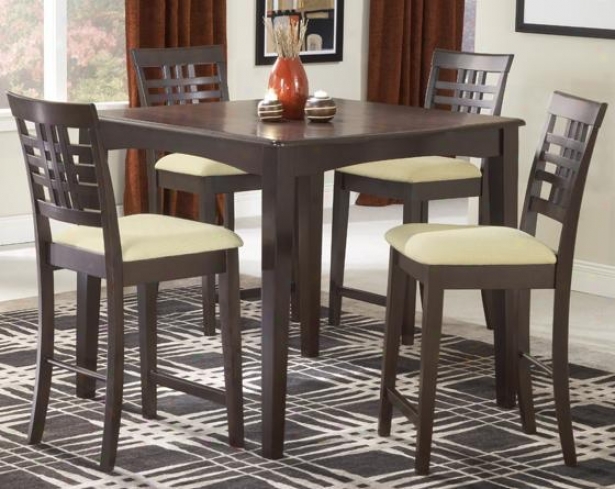 Tiburon 5-piece Gathering Set - 5-piece Set, Coffee Brown