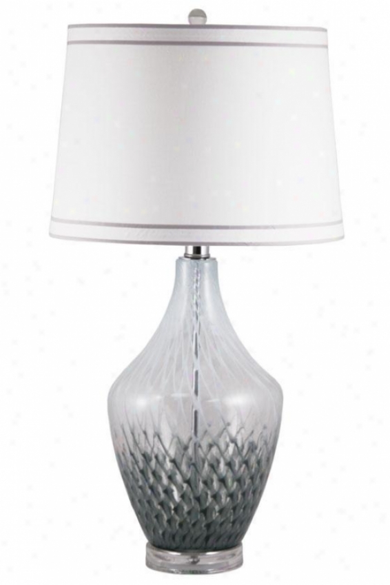 "tina Table Lamp - 30""hx19""d, Blue"