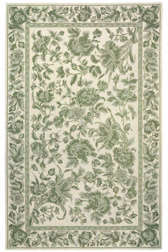 "toile Area Rug - 2'6""x4'2"", Green"