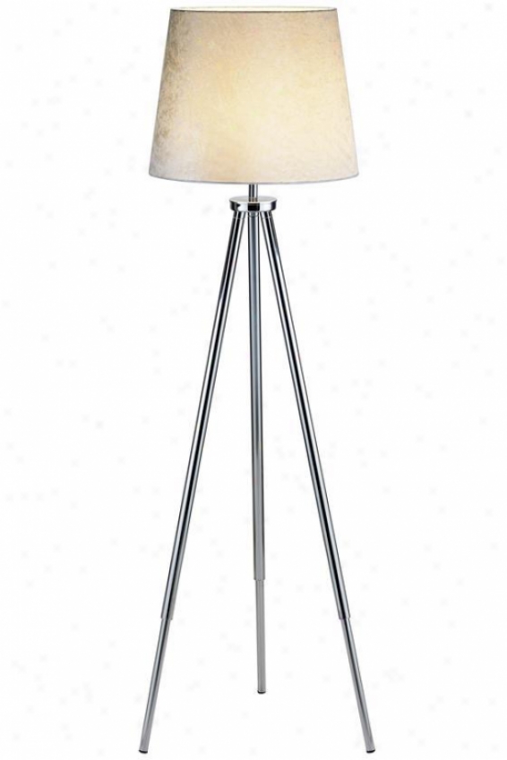 "toulouse Floor Lamp - 64""hx18""w, Silver Chrome"