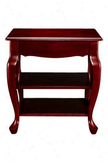 "tdaditional Printer Stand - 23""hx22""w, Maroon"