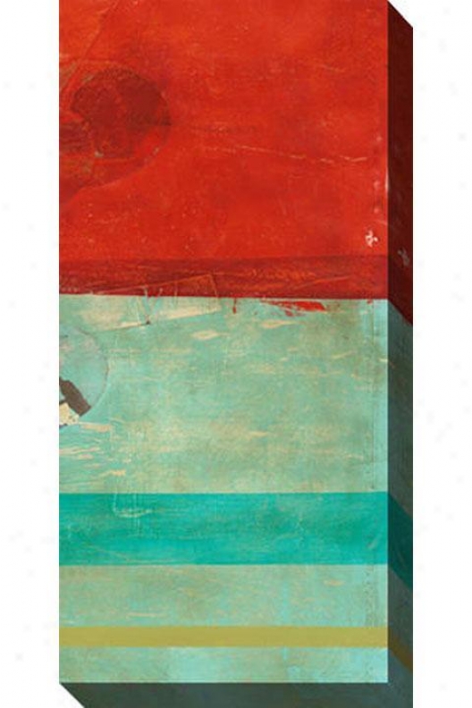 "transitory Canvas Wall Art - 24""hx48""w, Red"