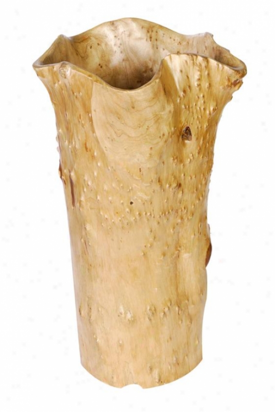 "tree Trunk Vase - 1l""wx19""h, Ivory"